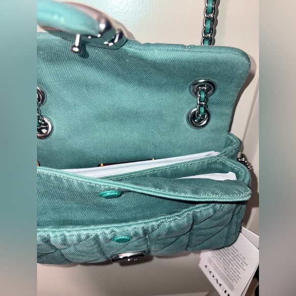 💎 Coach Quilted Denim Tabby 20 - Stunning "Ivy" Wash NWT - Picture 13 of 16